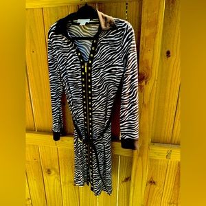 Michael Kors Dresses, Michael Kors Zebra Print Dress, Color: Brown size P/M